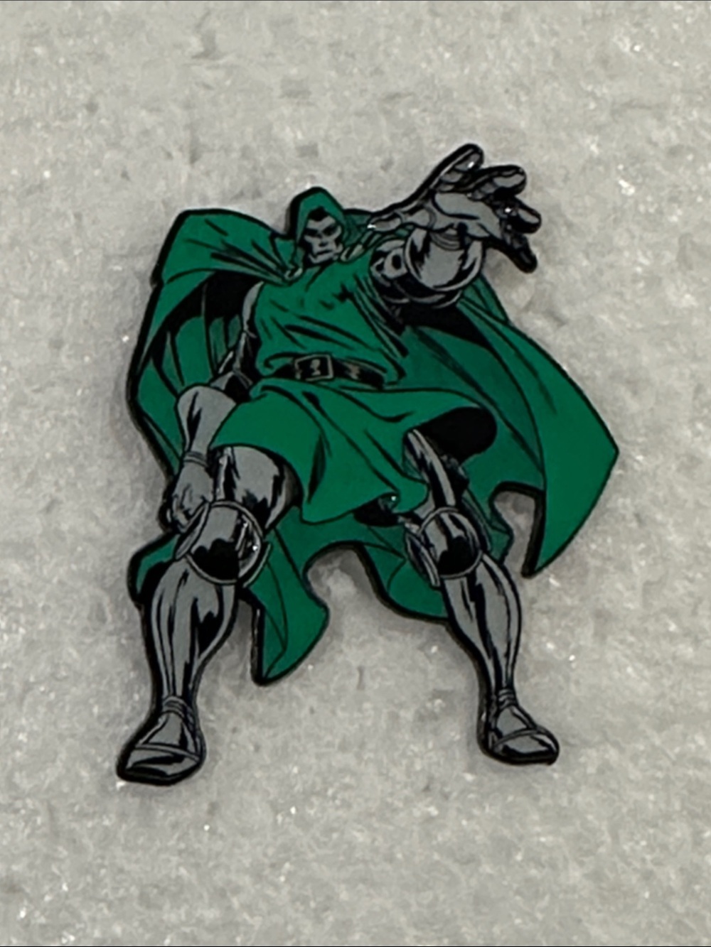 Marvel Cloaked Dr. Doom Enamel Pin - Green & Silver